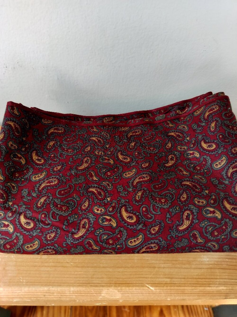 Vintage Fabric - Maroon Paisley